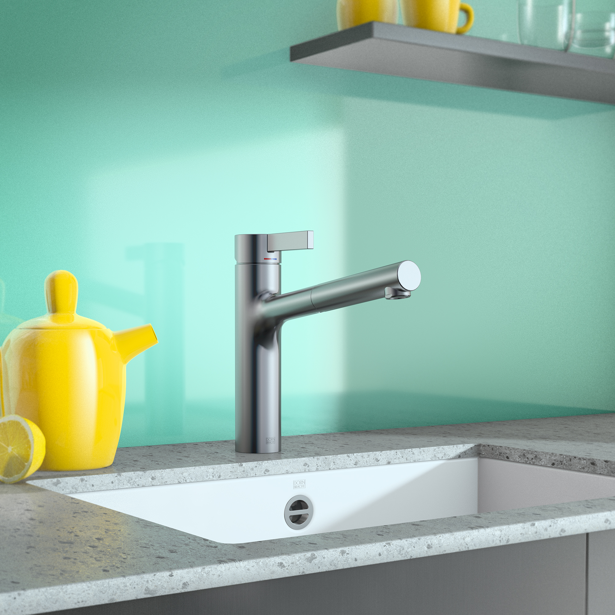 ДОРНБРАХТ LYV Смеситель однорычажный, выдвижной - Хром DornBracht 33845110-00 - Вид №1