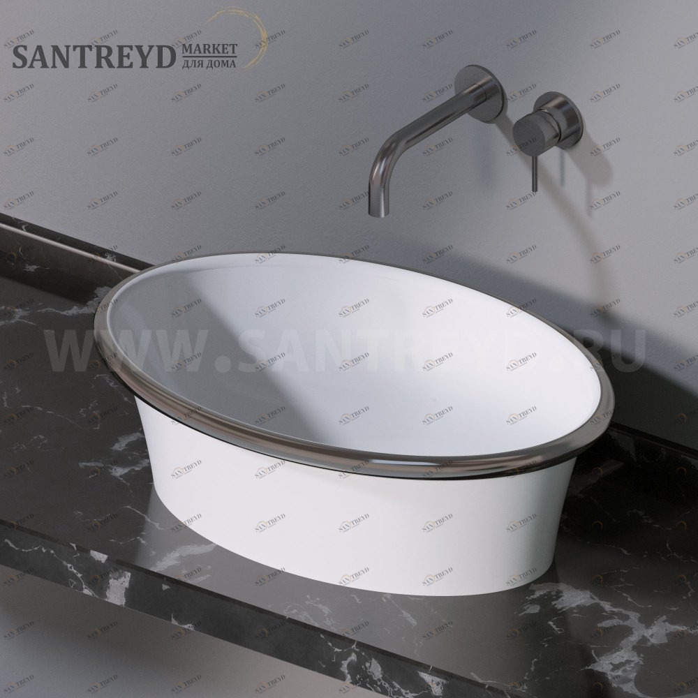 L491100P Накладная раковина на столешницу  овальная A. e T. Italia PRINCESS AeT ITALIA