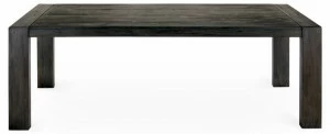 Обеденный стол деревянный черный 220 см Lower ICON DESIGNE  178141 Черный