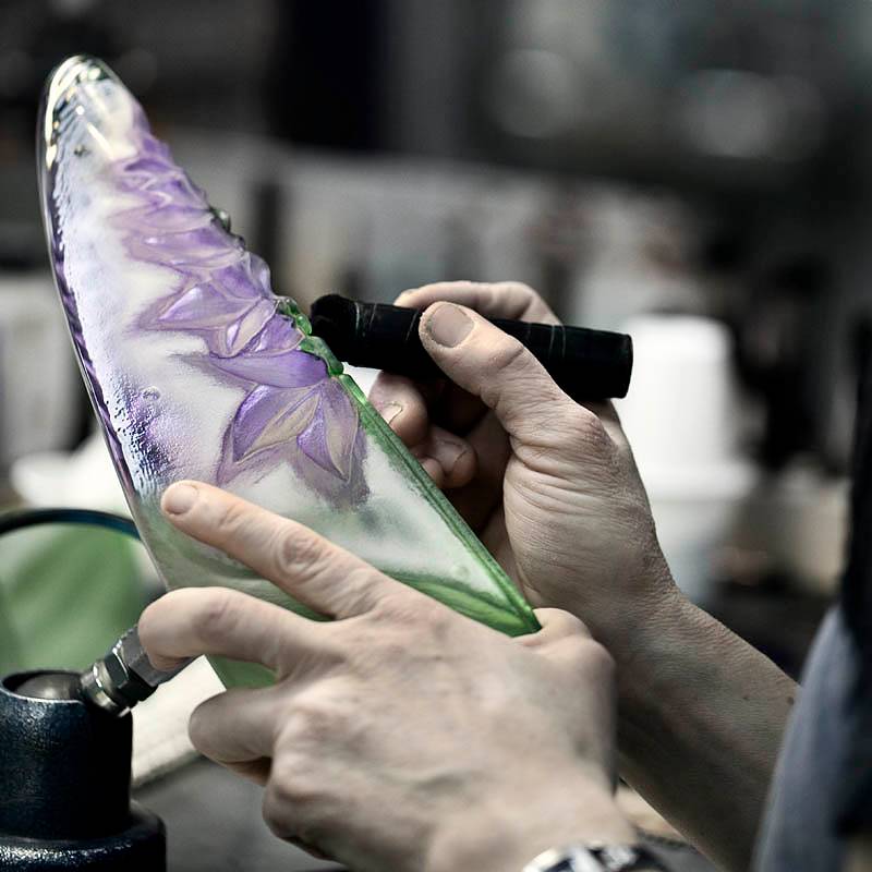 88152 Скульптура "Лилия" (миниатюра), синяя/зелёная, 35/75 мм. Maleras  - Вид №1