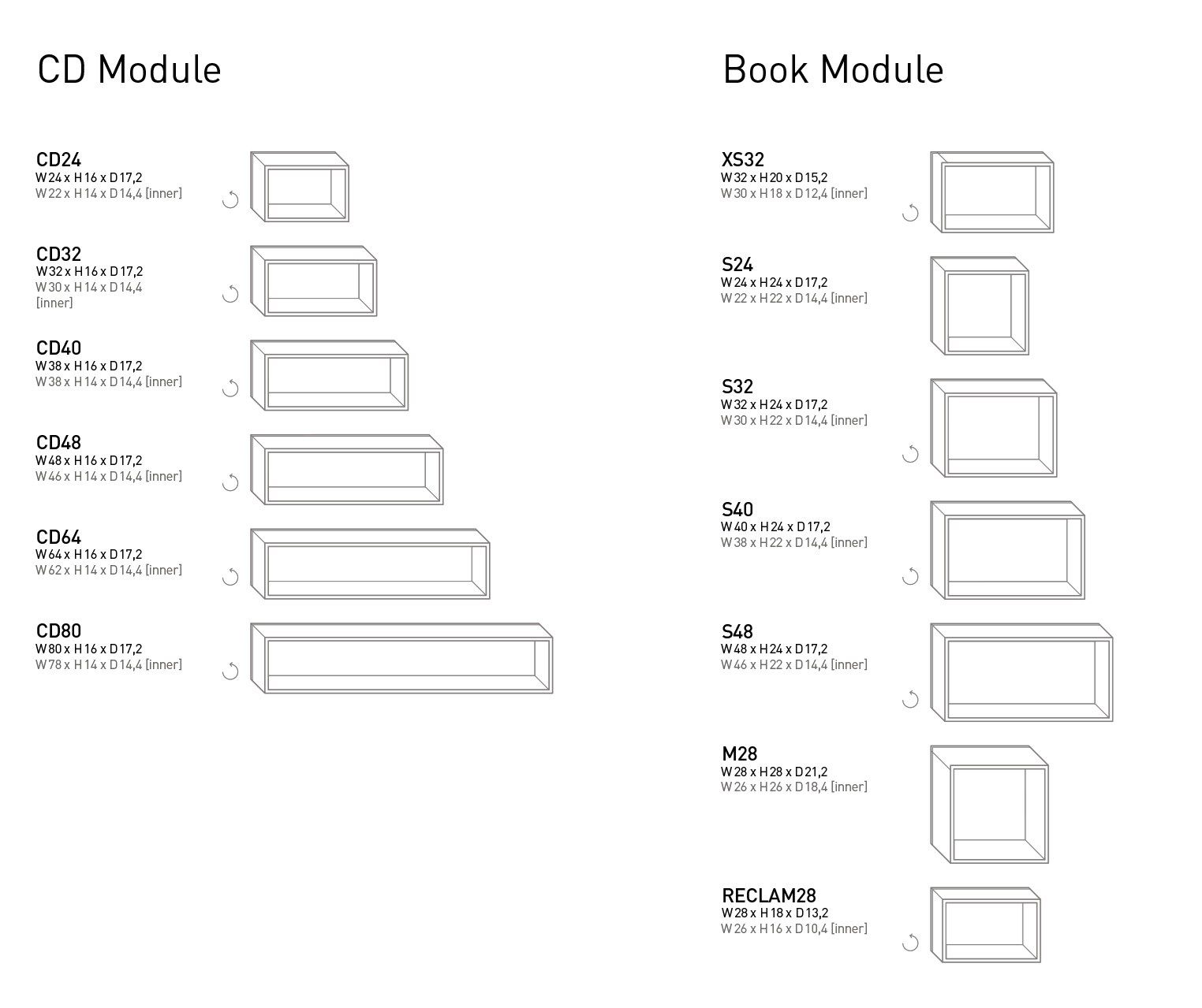 Угловой настенный книжный шкаф Cubit by Mymito ARCH-00081645 - Вид №6