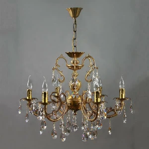 Подвесная люстра Ambiente Alicante 8888/6 AB Tear drop AMBIENTE ДИЗАЙНЕРСКИЕ, ALICANTE 181508 Бронза