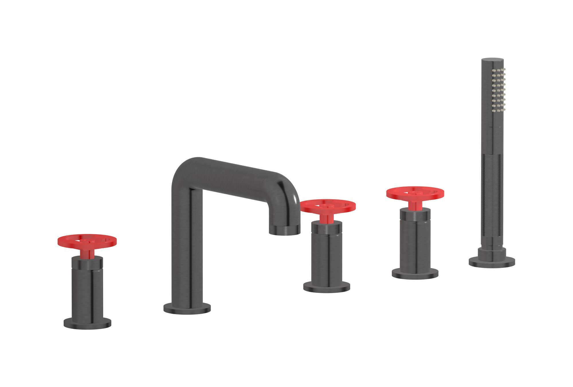 Смеситель для ванны с 5 отверстиями и ручным душем IB Bold ARCH-00114944 - Вид №7