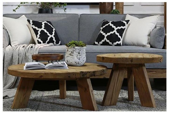 Arrediorg.it® Круглый журнальный столик из сосны ручной работы Woodside Ah661 table  - Вид №5