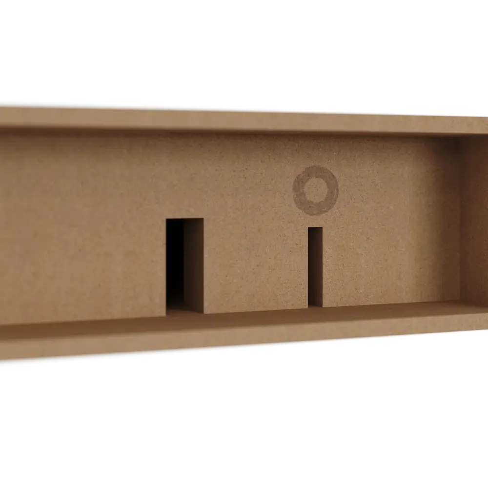 Полка настенная Spaceo White 23x23.5 см МДФ цвет белый 82877512 STLM-2010120  - Вид №4