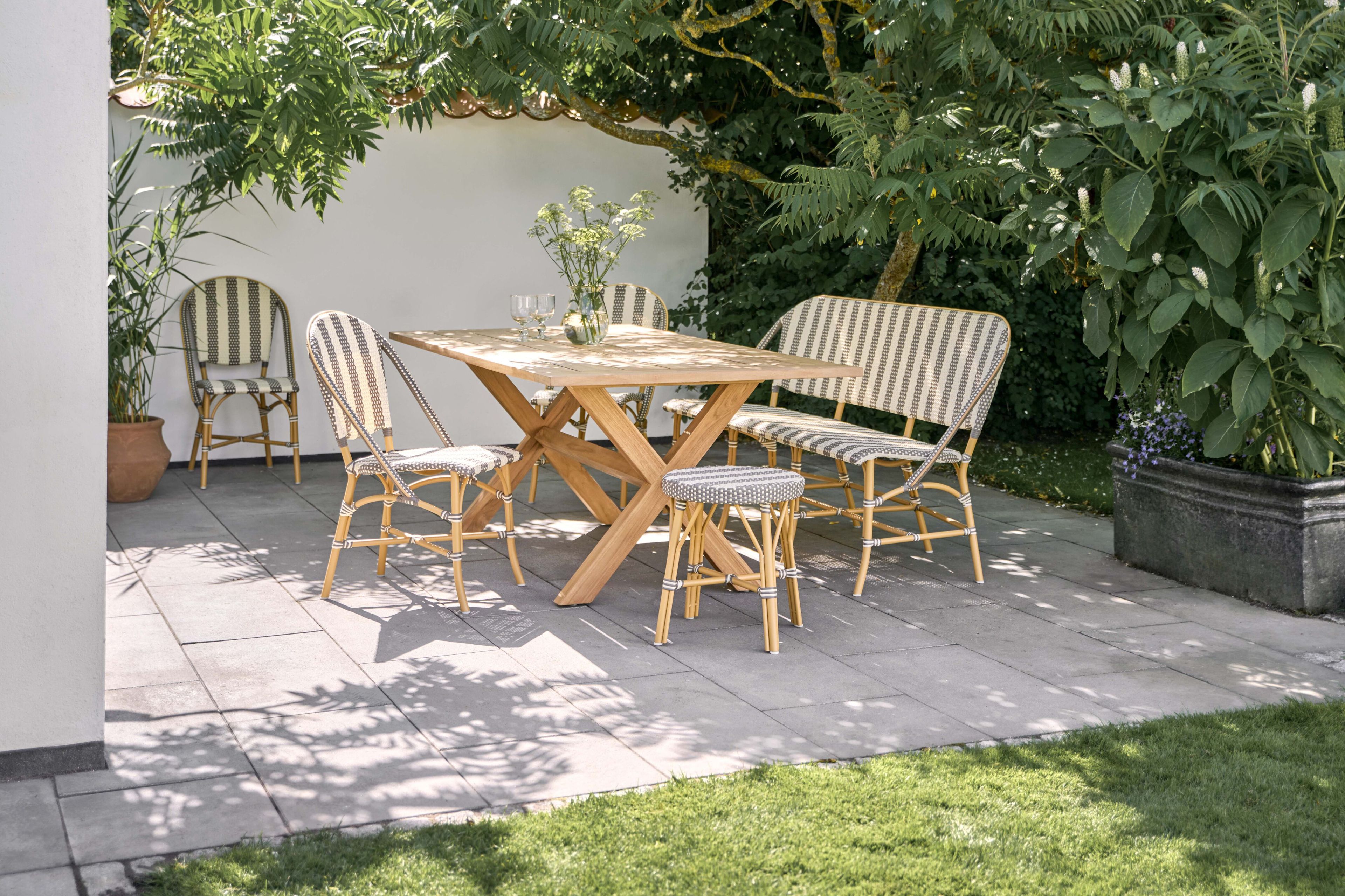 Низкий алюминиевый стул и сад ArtFibre Sika Design Alu Affäire ARCH-00036503 - Вид №1