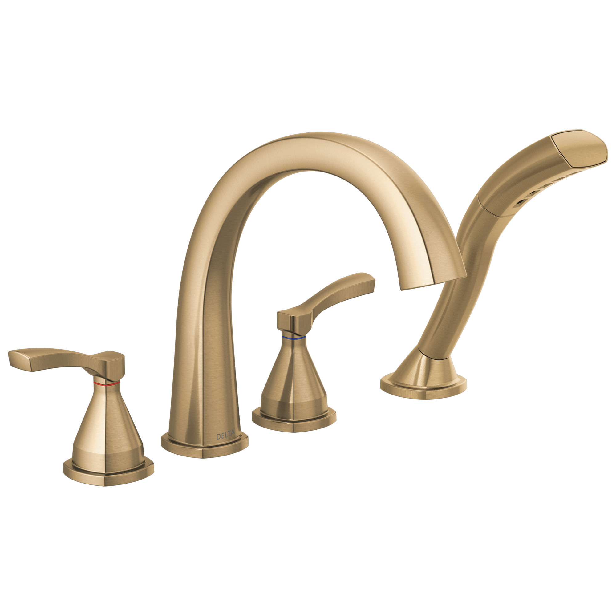 T4777-CZ Римская ванна с четырьмя отверстиями Delta Faucet Stryke Шампанское бронза 