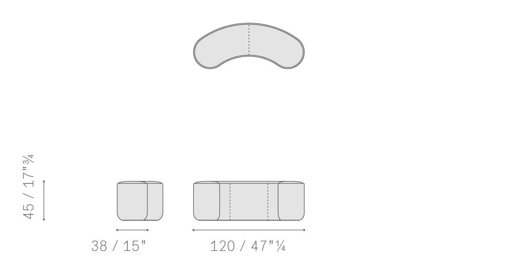 Ткань пуф Poltrona Frau коллекция-мебель и аксессуары ARCH-00135166 - Вид №5