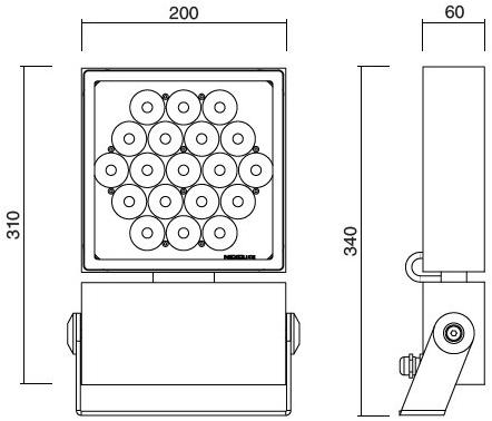 NEXO LUCE Настенный светодиодный проектор для улицы Projector nexo luce 2622 - Вид №2