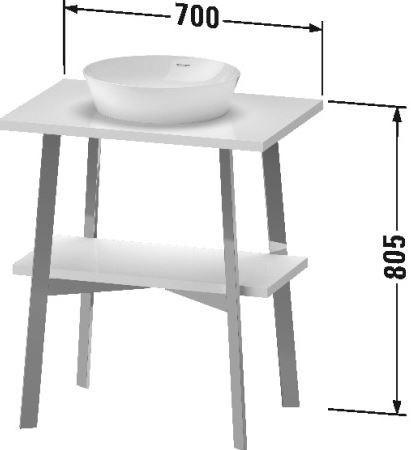 Duravit Тумба под умывальник Cape cod Cc 9534 - Вид №1