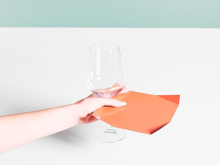 Giacopini Коктейльная тарелка квадратная металлическая Pliè Plie17,17 - Вид №1