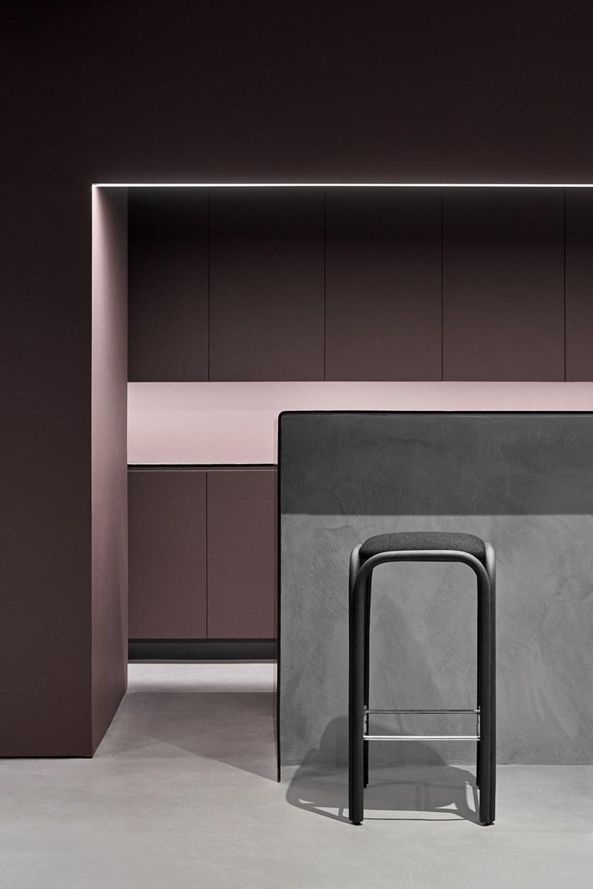 EXPORMIM Высокий табурет из ротанга со встроенной подушкой Fontal T019 u / t018 u - Вид №4