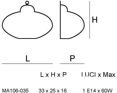 Siru Настенный светильник из муранского стекла Sultano Ma 106-035  - Вид №1