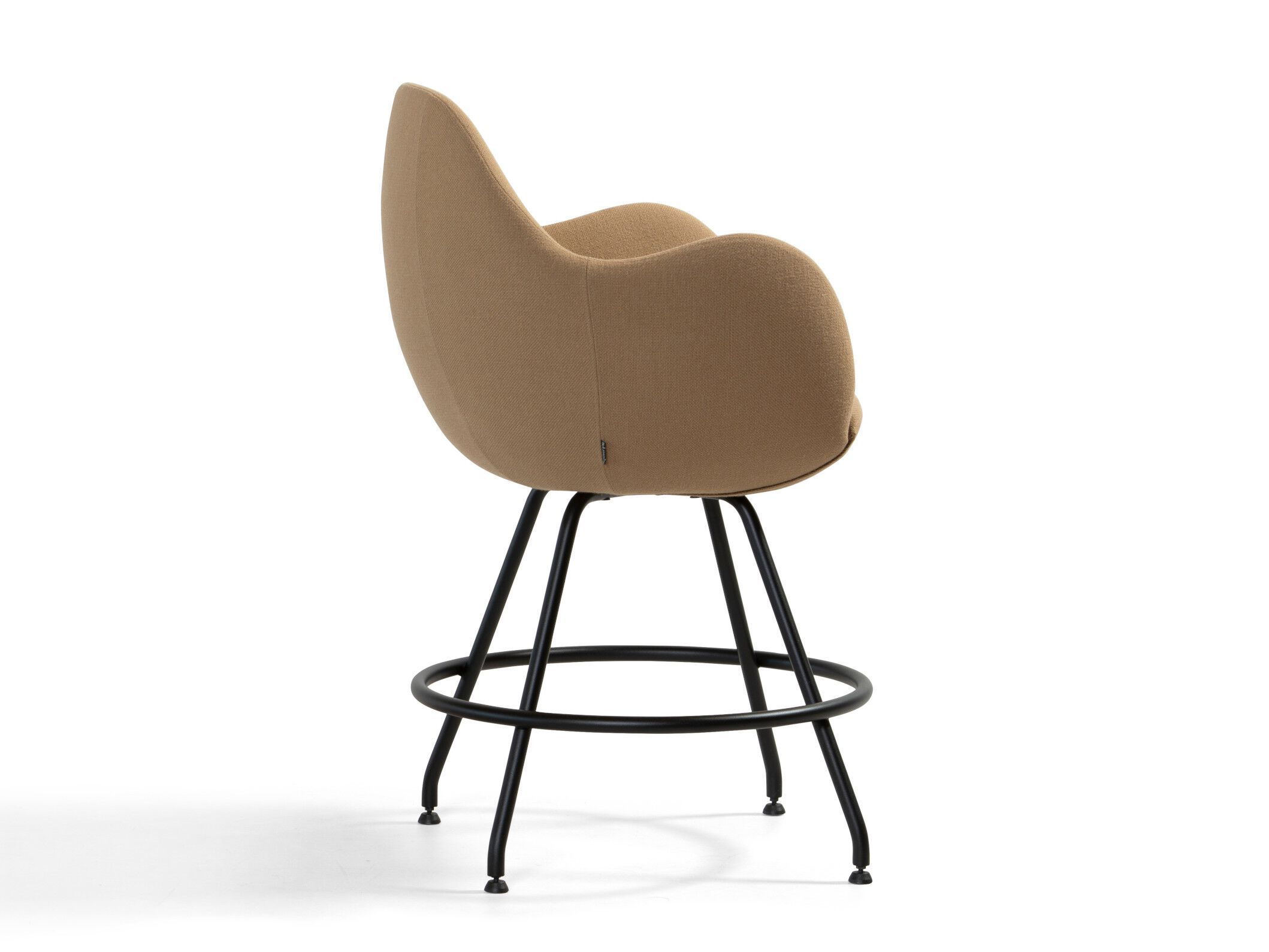 Тканевый мягкий барный стул со спинкой Bla Station Wilmer ARCH-00143862 - Вид №1