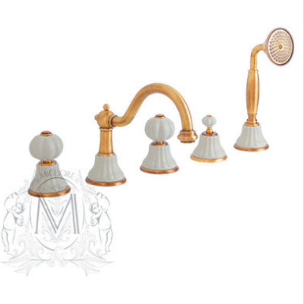 Cмеситель MIGLIORE Olivia ML.OLV-5880 на борт ванны ML.OLV-5880.BI.CR - Вид №1