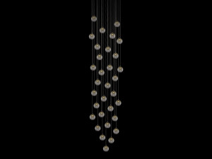 Стеклянный светодиодный подвесной светильник