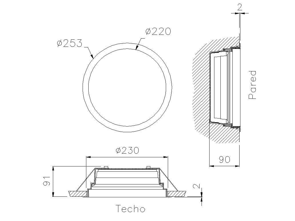 Утопленный потолочный светодиодный аварийный свет DAISALUX SOL ARCH-00071376 - Вид №2