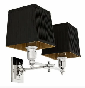 Бра Lexington Double от Eichholtz Черный/хром 108936 EICHHOLTZ ПОД СТАРИНУ 059730 Хром;черный