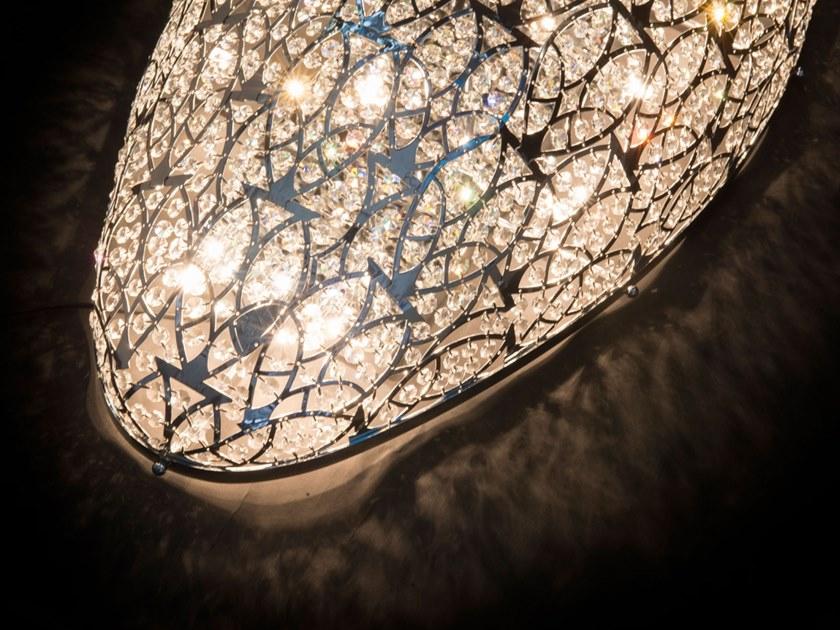 VGnewtrend Настенный светильник из нержавеющей стали с кристаллами Arabesque egg 7511770.97/.98  - Вид №4