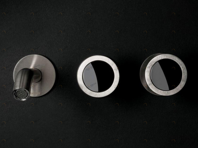 ZAZZERI Смеситель для умывальника из нержавеющей стали с 3 отверстиями Jk21 sun-id-1464721