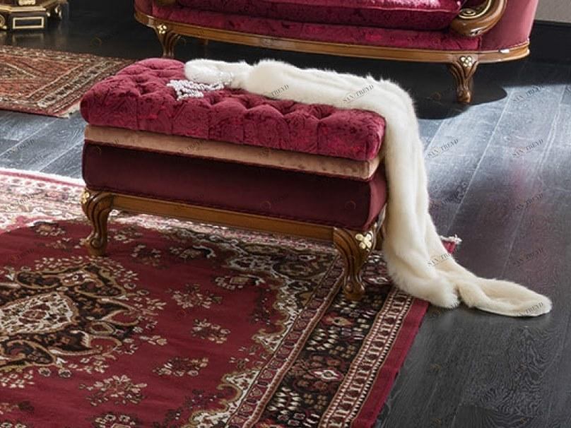 Modenese Gastone Прямоугольный пуф из ткани Deluxe sun-id-1487594