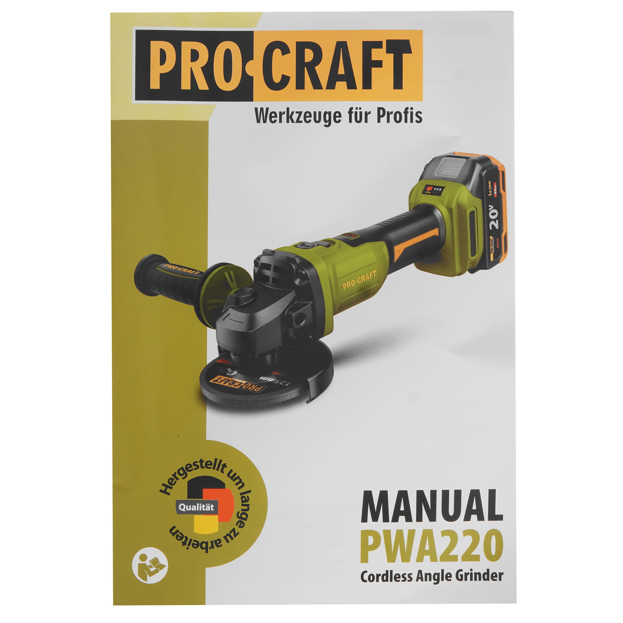 Углошлифовальная машина (УШМ) Procraft PWA220 9277939 STDN-0000127 - Вид №7
