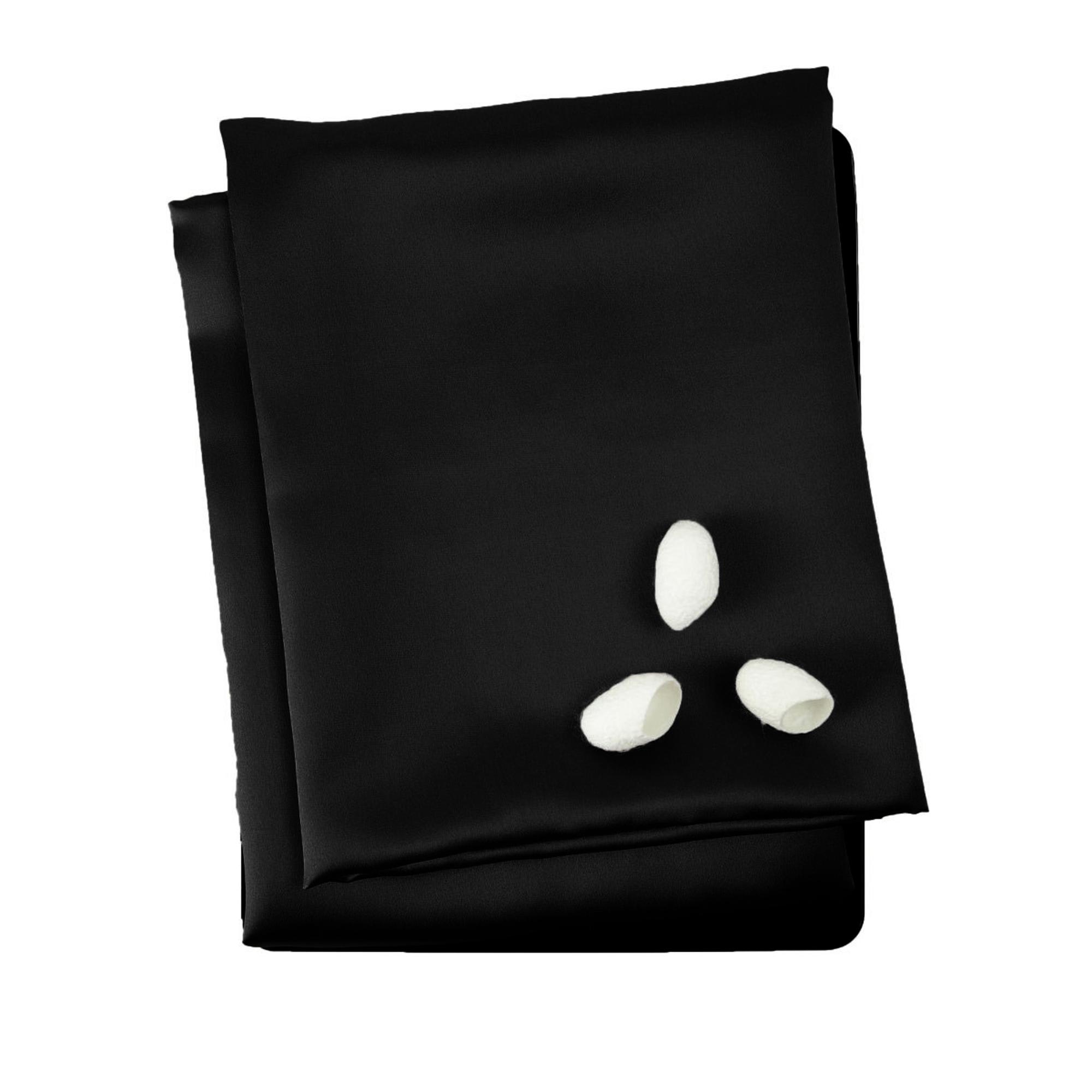 Наволочка princess57black, 70x50 см, шелк, 1шт, цвет черный SILK MANUFACTURE 90520674