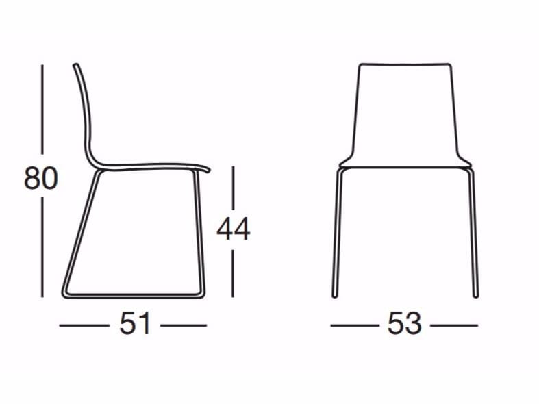 Штабелируемый стул из инженерного пластика S-CAB Алиса ARCH-00063810 - Вид №1