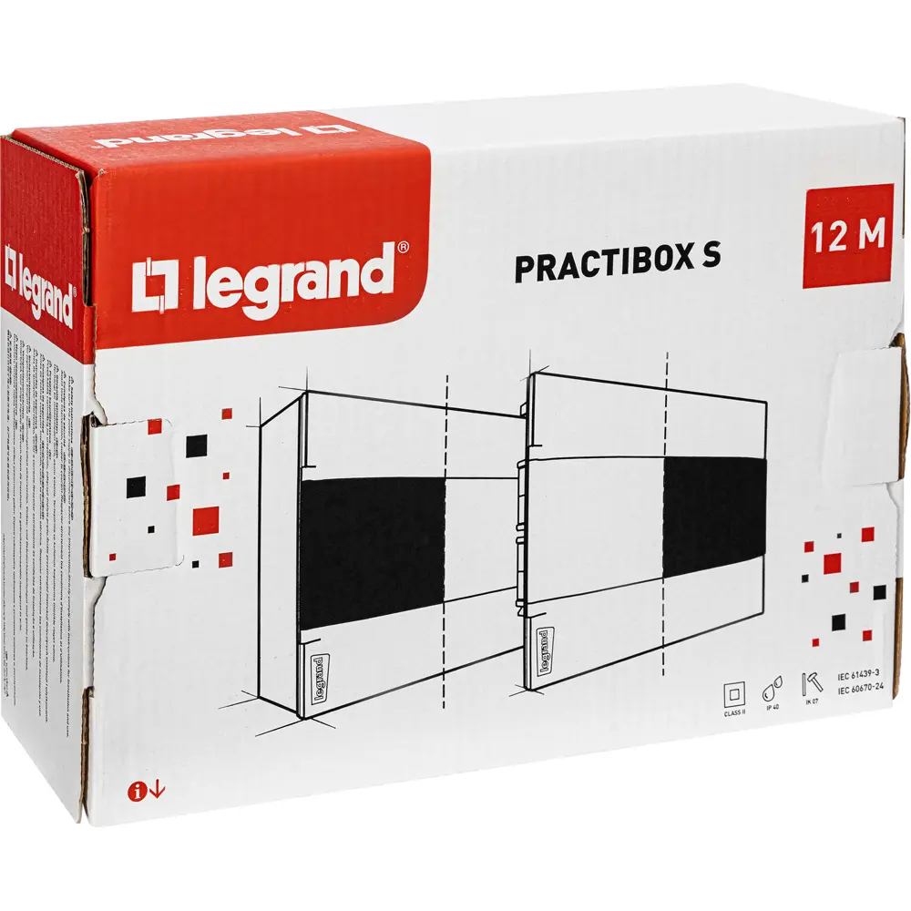 Щит распределительный встраиваемый Legrand Practibox S 12 модулей IP40 пластик цвет дымчатый 84050872 STLM-2064599  - Вид №4