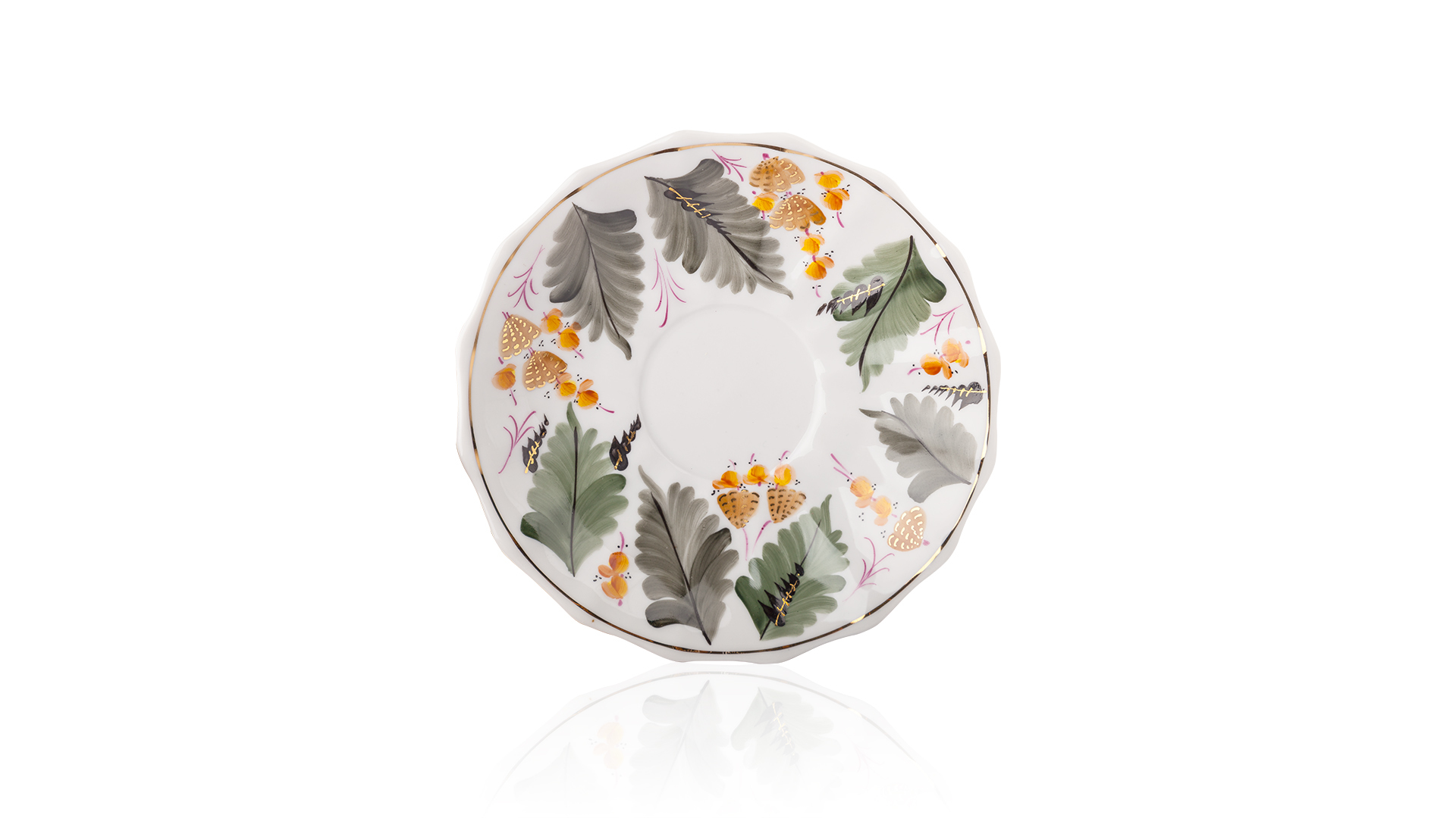 10621460 Промыслы Вербилок Сервиз чайный 6/15 "Горюн-трава" Фарфор  - Вид №6