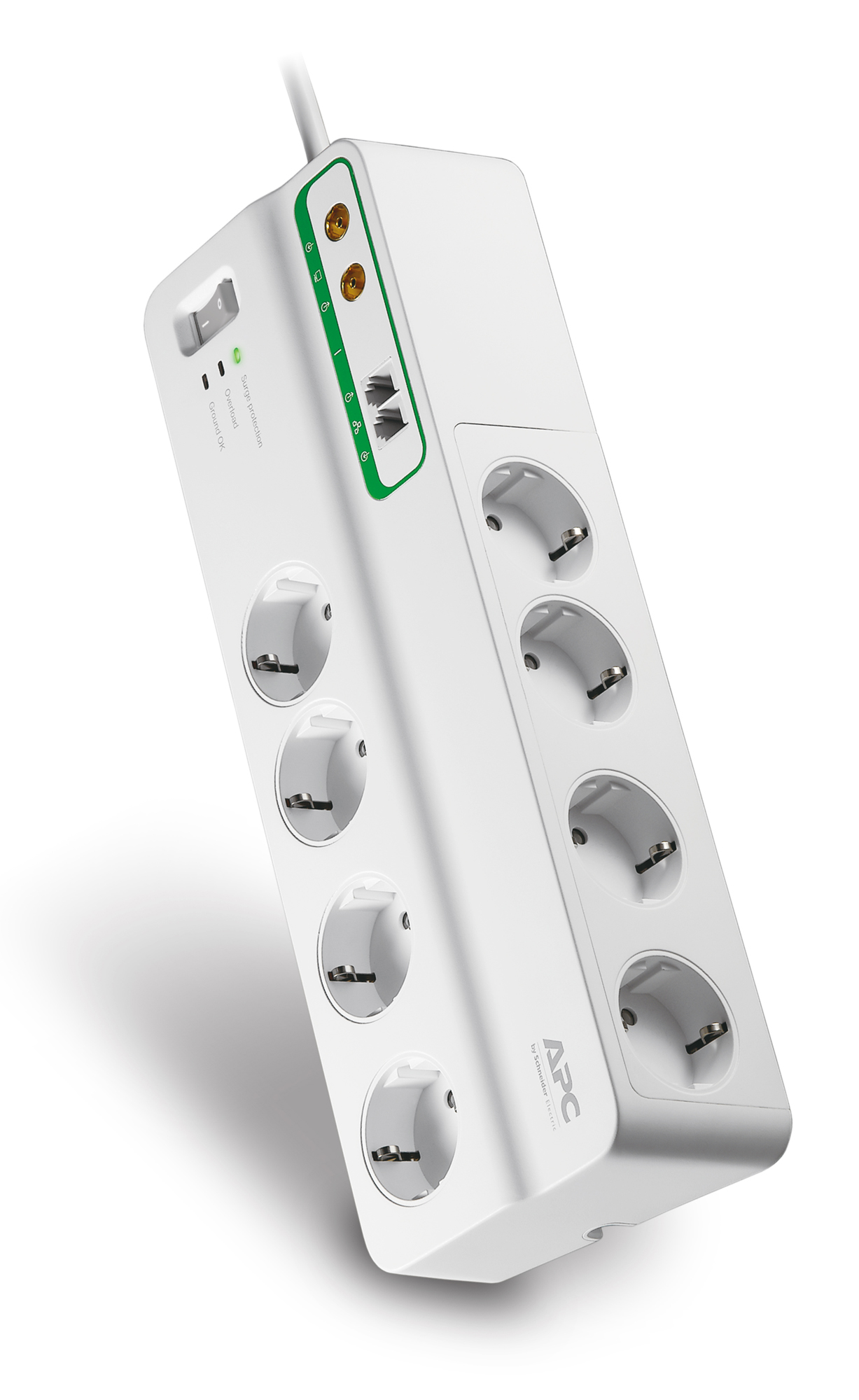 PMF83VT-RS Performance surgearrest 8 outlets with phone & coax protection 230v russia, 3m, 10a APC Santreyd  - Вид №2