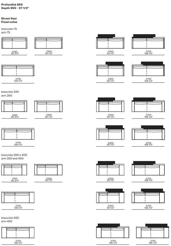 Poliform Мягкий угловой диван из ткани с шезлонгом Mondrian sun-id-1387269 - Вид №5