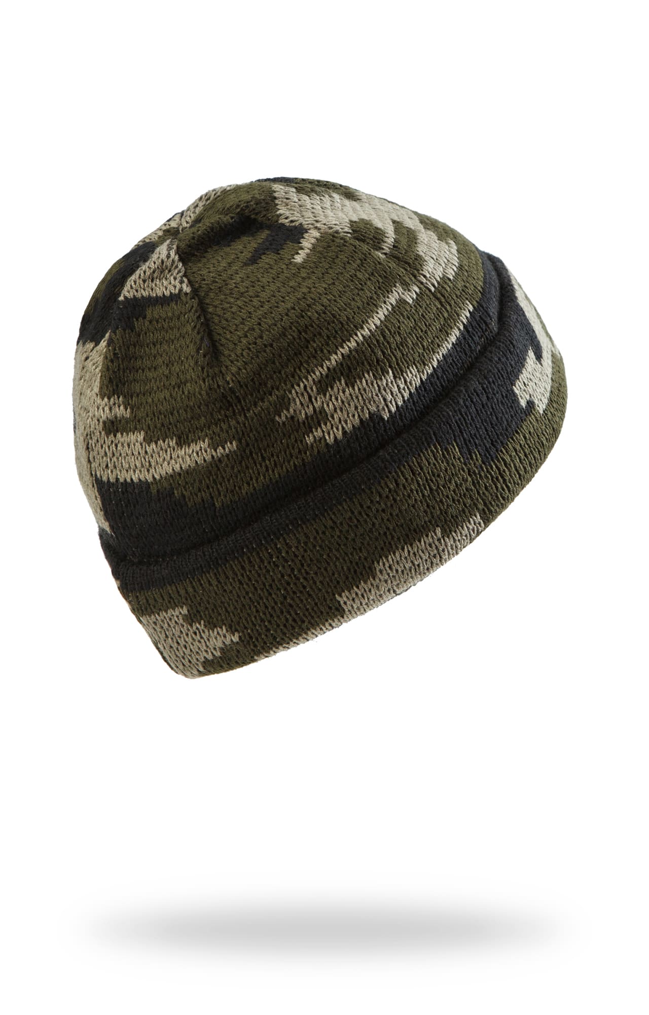 58785 Шапка вязаная камуфляж зеленая  Головные уборы  размер Спецодежда  - Вид №1