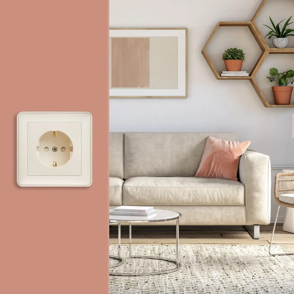 SYSTEME ELECTRIC Розетка скрытого монтажа W59 с защитными шторками 18799295 STLM-1118643 - Вид №8