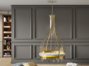 Латунное подвесное кресло