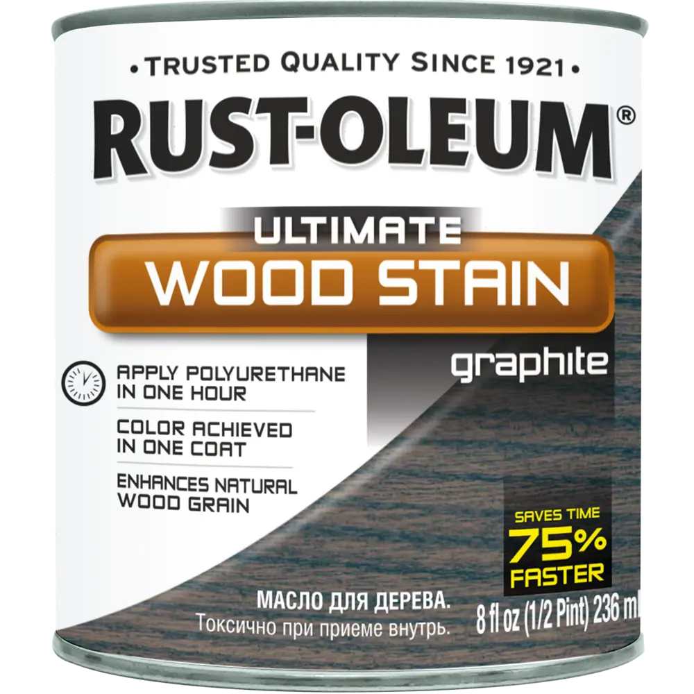 Масло тонирующее Ultimate цвет серый графит 0.236 л 82482319 STLM-2188955 RUST-OLEUM  - Вид №1