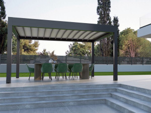 Пергола с раздвижной крышкой