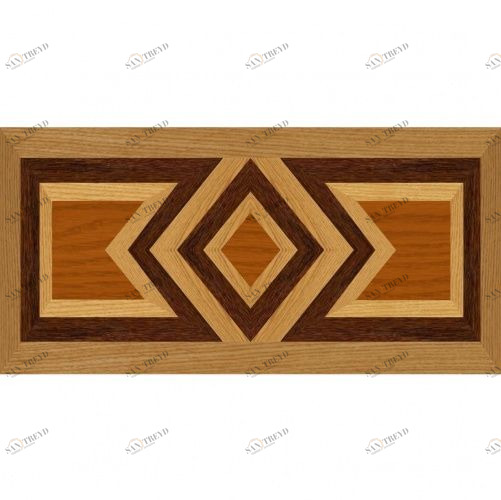 Художественный паркет Da Vinci Межкомнатный Порог 26-008 Дуб () 1000х300 мм 26013008