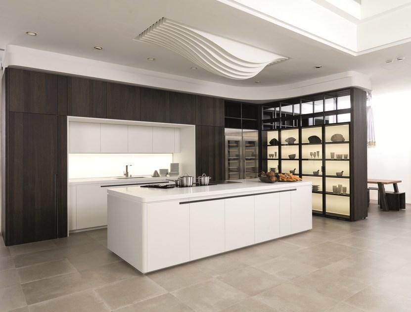 GAMADECOR Модульная кухня из дуба с островом sun-id-1428340 - Вид №5