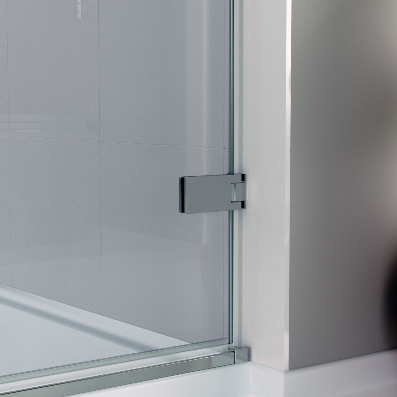 Дверь душевая для установки с боковой панелью GHD1200H Или R Merlyn Arysto Хромированный  - Вид №2
