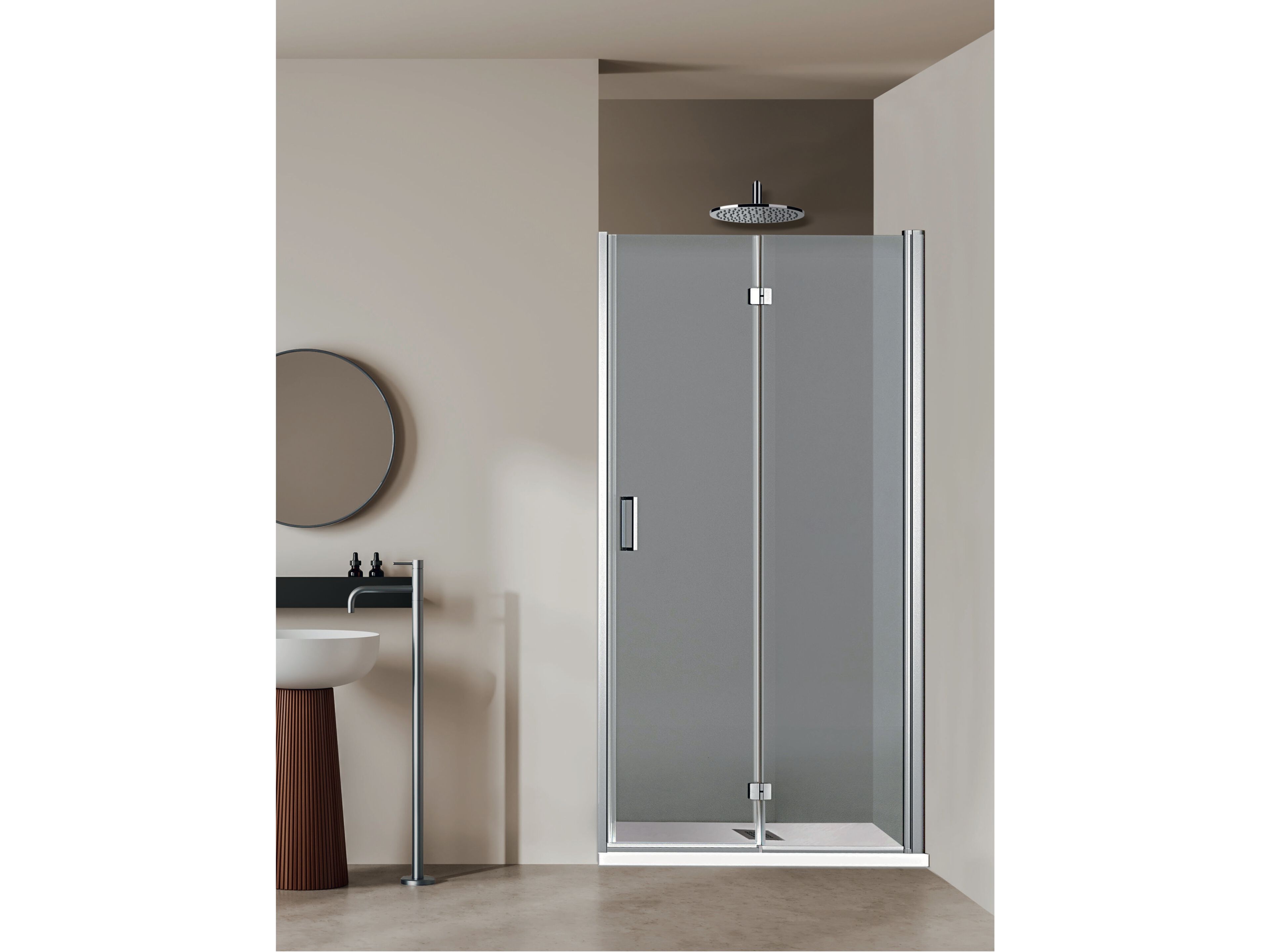 Хрустальная ниша душевая кабина с книжной дверью Metidea топ ARCH-00129750 - Вид №1