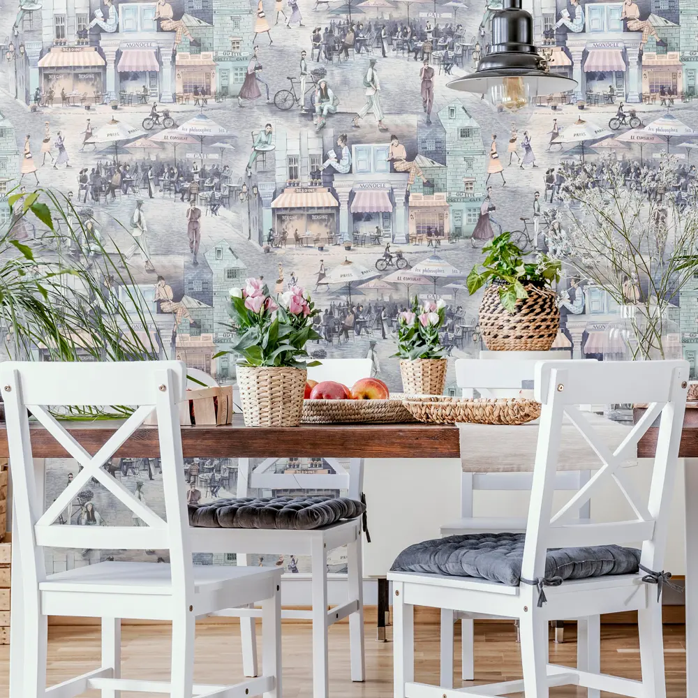 Обои флизелиновые Euro Decor Monocle зелёные 1.06 м 7092-04 83396646 STLM-2052037 - Вид №2