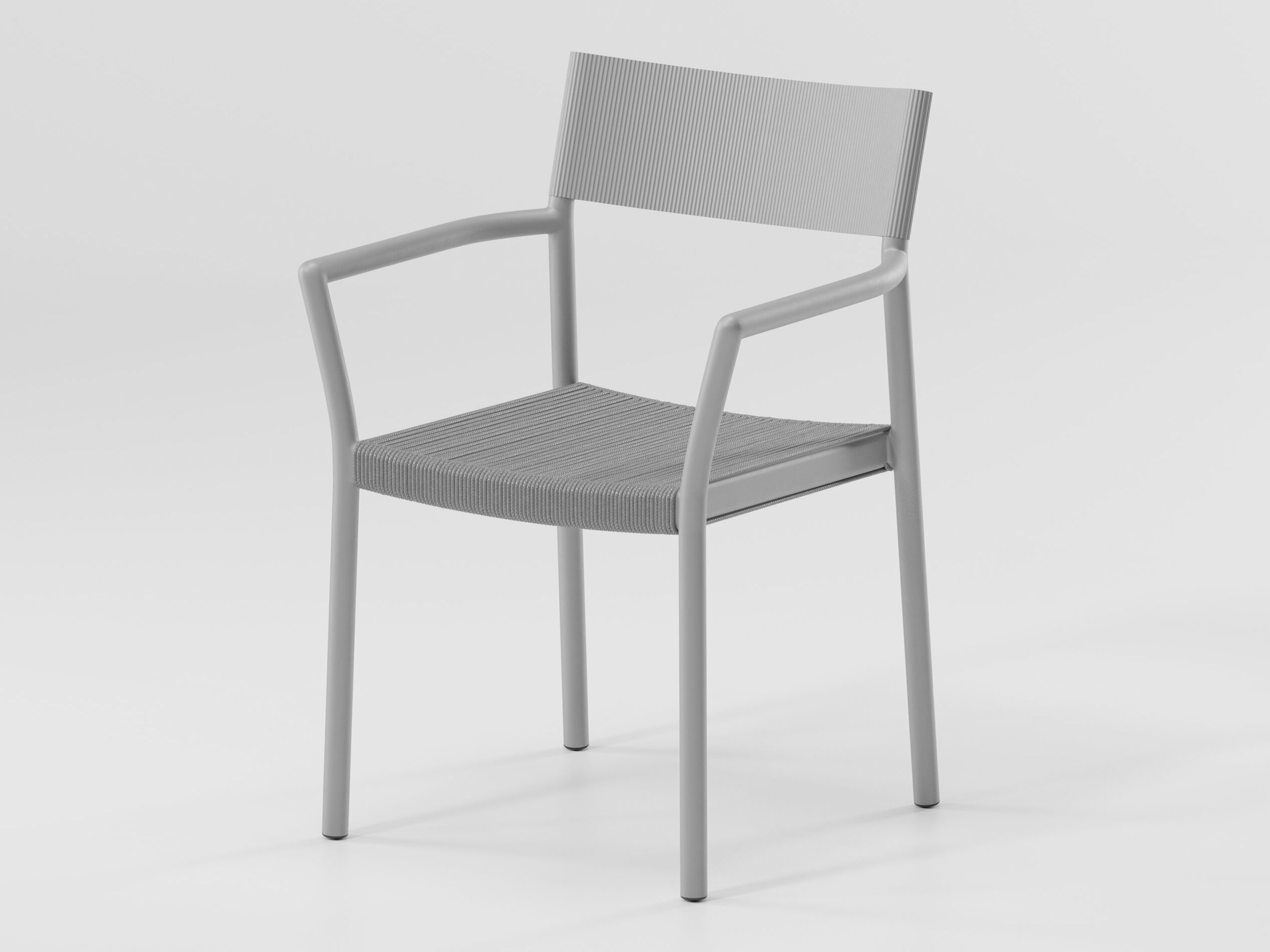 Алюминиевый стул с подлокотниками с веревочным сиденьем Kettal Passage ARCH-00131067 - Вид №1