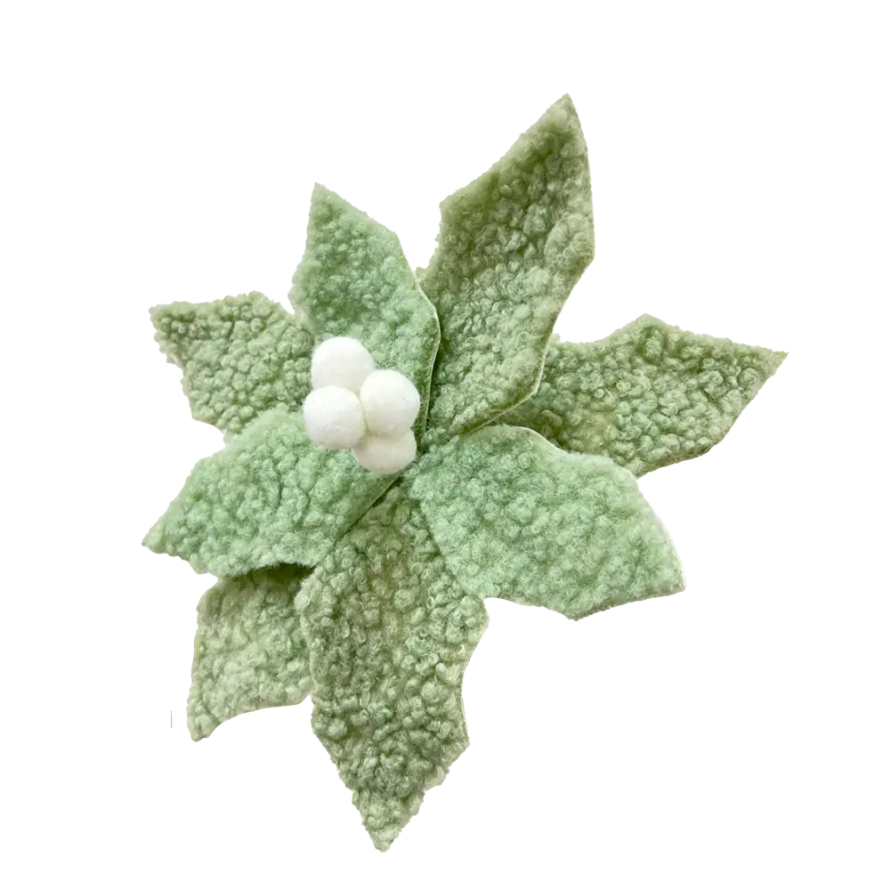 89381684 Украшение елочное «Цветок», 24x15.5 см, цвет зеленый STLM-1419028 Santreyd  - Вид №4