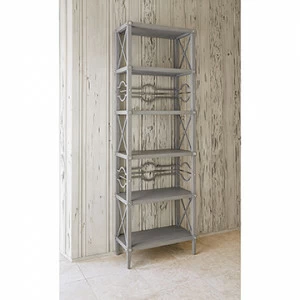 Книжные шкафы 17554-800-002 Spindle Étagère - Weathered Grey Ambella