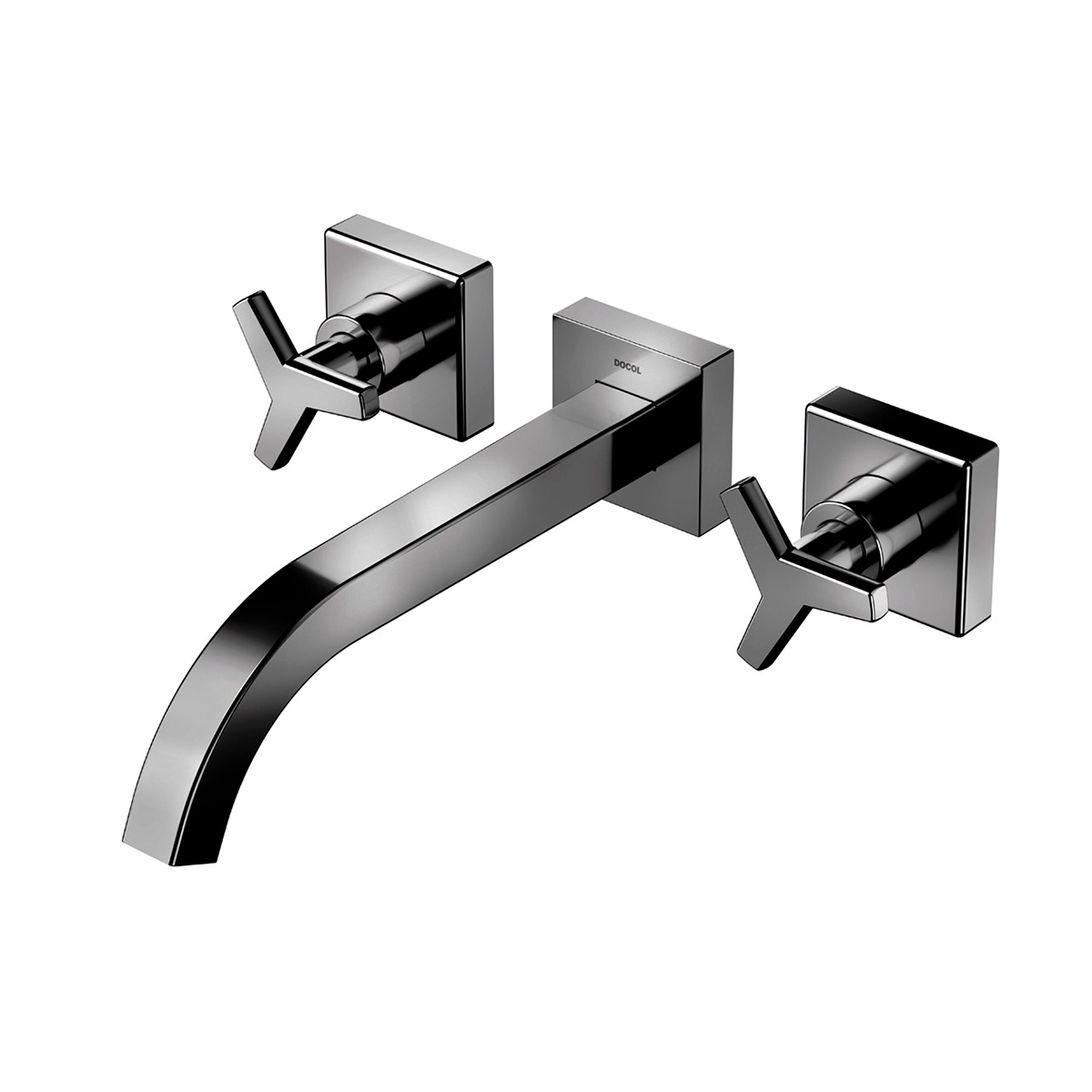 00878048 Настенный смеситель для ванной комнаты из полированного графита Docol DOCOL CITY 