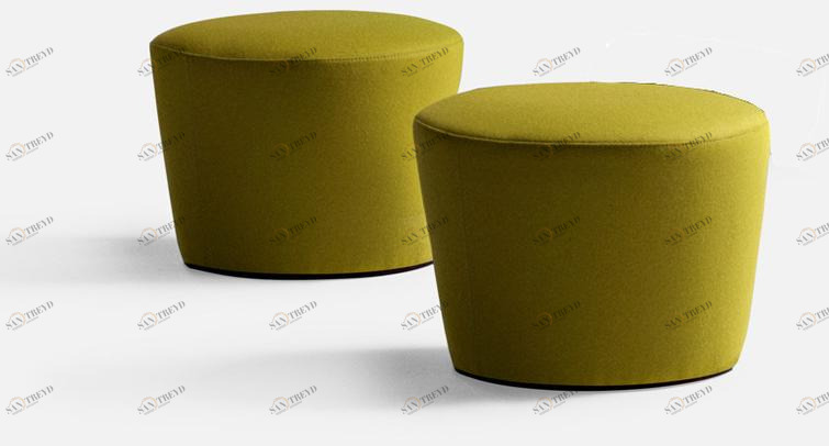 La Cividina Пуф из ткани с огнестойкой набивкой Folies sun-id-1349756