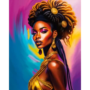 Картина на стекле Postermarket Красочная леди 40x50 см 87890643 STLM-2130178