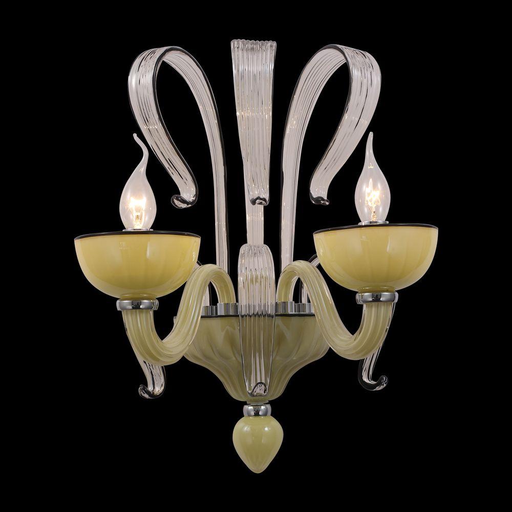 Бра ST Luce Smooth SL758.091.02 ST LUCE ОРИГИНАЛЬНЫЕ, СВЕЧА, ФЛОРИСТИКА 077724 Желтый;прозрачный  - Вид №2