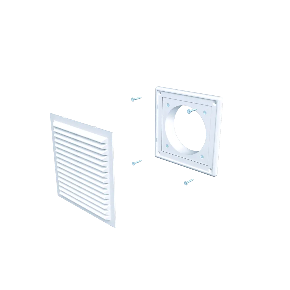 ERA Вентиляционная решетка 150×150 с фланцем для воздуховодов 83433496 STLM-0041365 - Вид №1